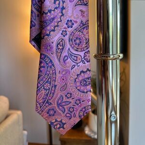 Ted Baker London Pink Purple Paisley Tie